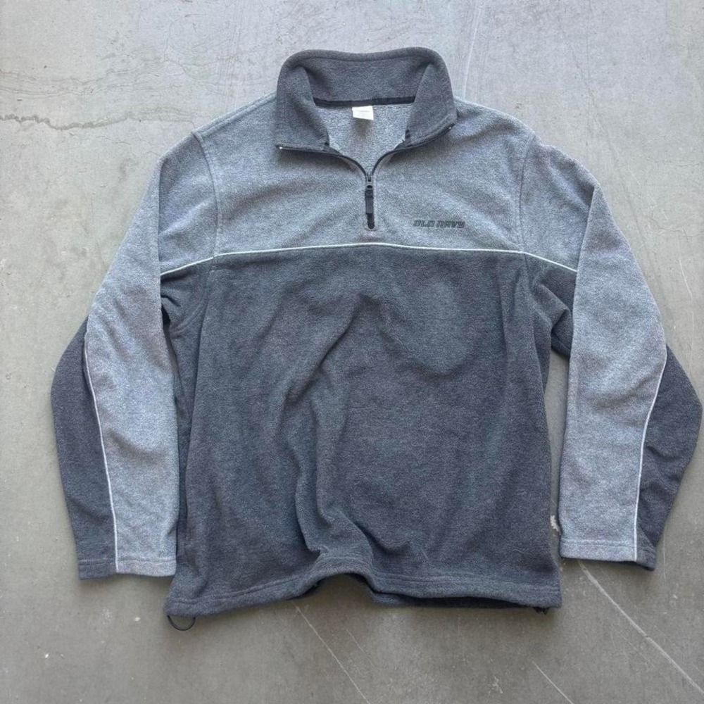Vintage Old Navy Quarter ZipFleece GreyXl